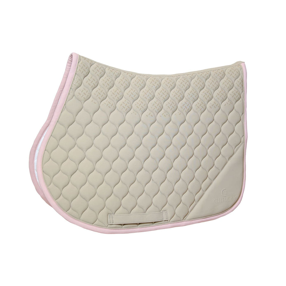 Kentucky Horsewear Softshell Onion Quilt Jumping Saddle Cloth - Beige