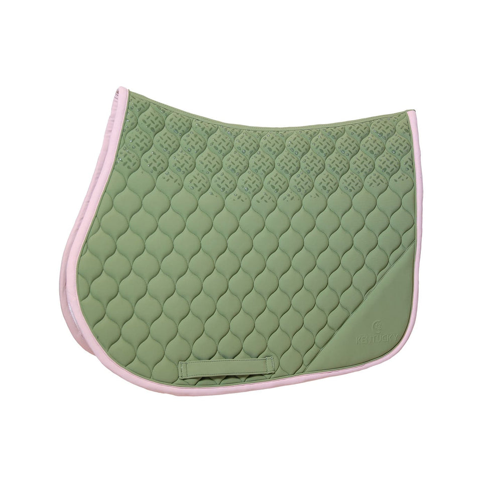 Kentucky Horsewear Softshell Onion Quilt Jumping Saddle Cloth - Khaki
