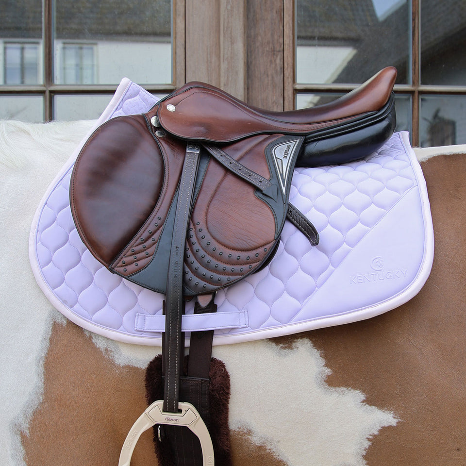 Kentucky Horsewear Softshell Onion Quilt Jumping Saddle Cloth - Light Purple