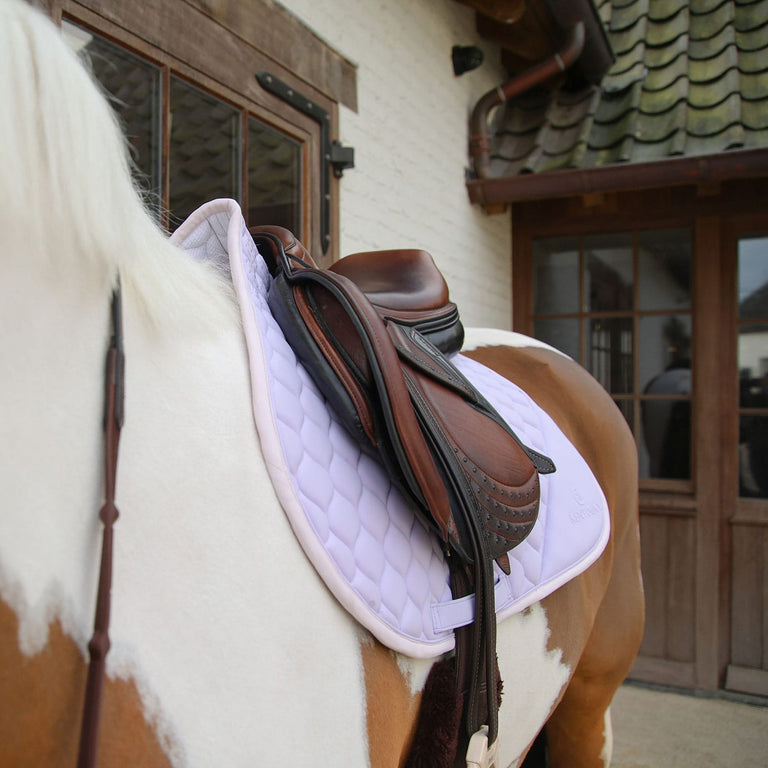 Kentucky Horsewear Softshell Onion Quilt Jumping Saddle Cloth - Light Purple
