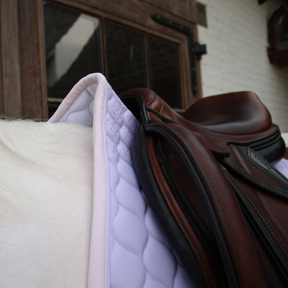 Kentucky Horsewear Softshell Onion Quilt Jumping Saddle Cloth - Light Purple