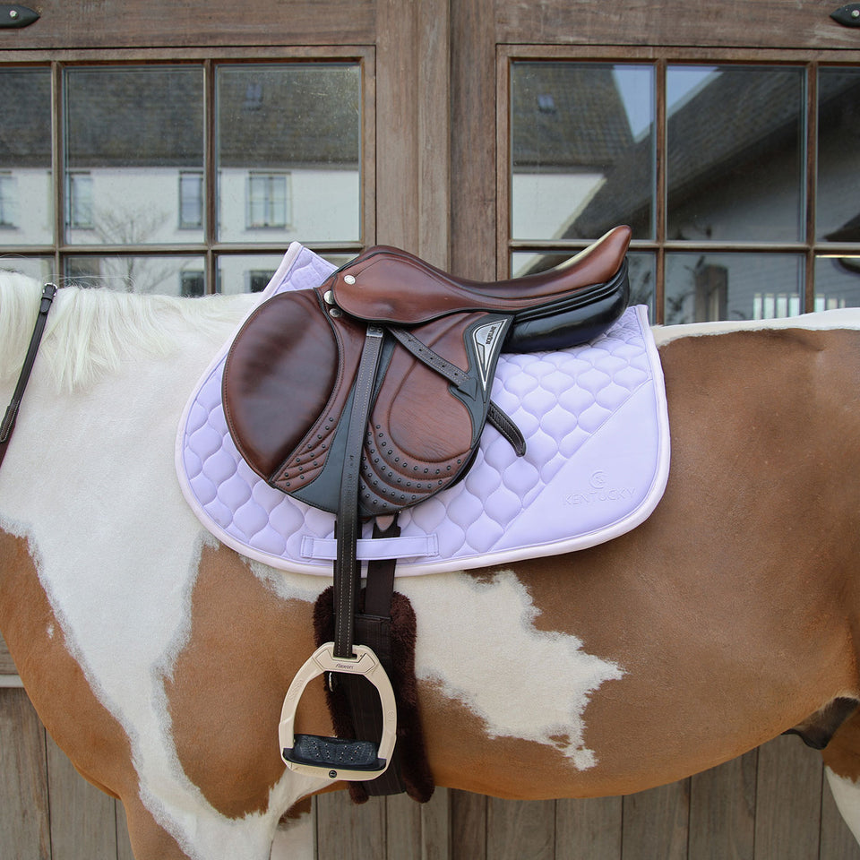 Kentucky Horsewear Softshell Onion Quilt Jumping Saddle Cloth - Light Purple