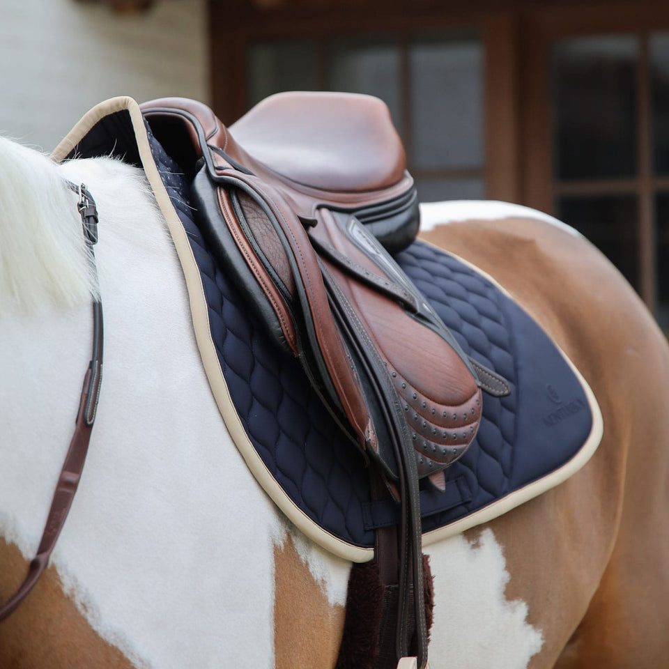 Kentucky Horsewear Softshell Onion Quilt Jumping Saddle Cloth - Navy