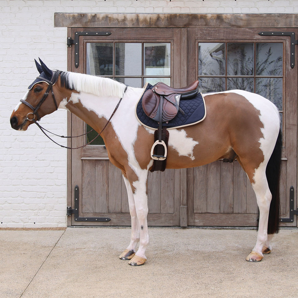 Kentucky Horsewear Softshell Onion Quilt Jumping Saddle Cloth - Navy
