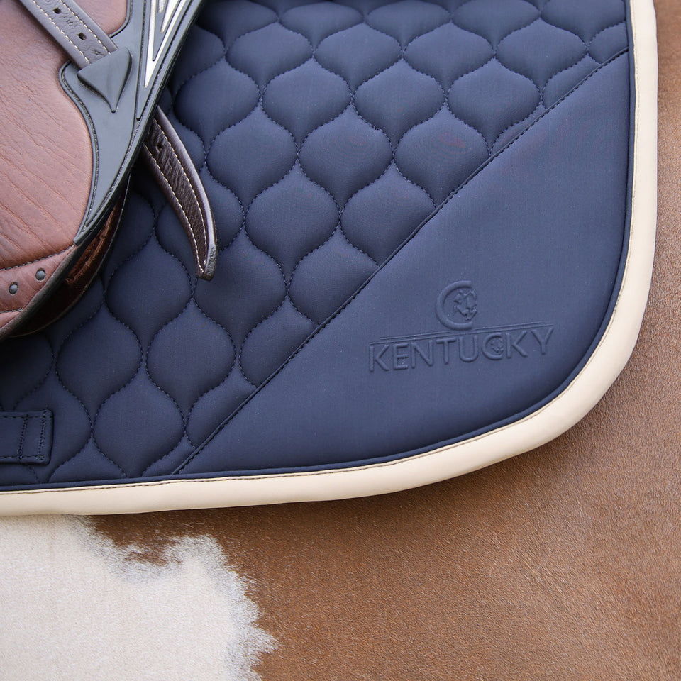 Kentucky Horsewear Softshell Onion Quilt Jumping Saddle Cloth - Navy