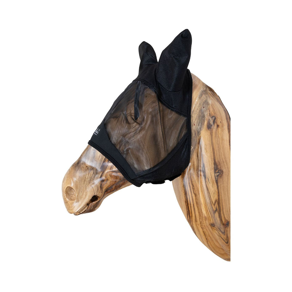 Kentucky Horsewear Fly Mask with Soundless Ears - Black