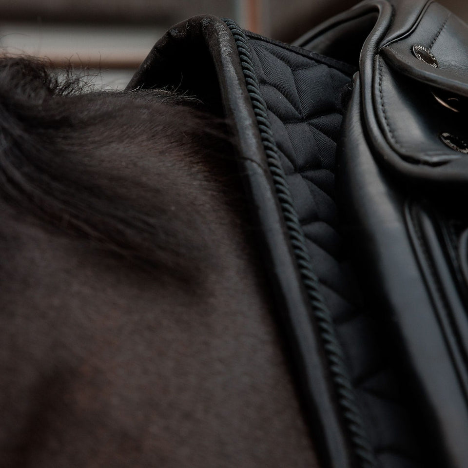 Kentucky Horsewear Sparkling Dressage Saddle Cloth - Black