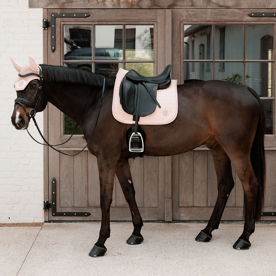 Kentucky Horsewear Sparkling Dressage Saddle Cloth - Old Rose
