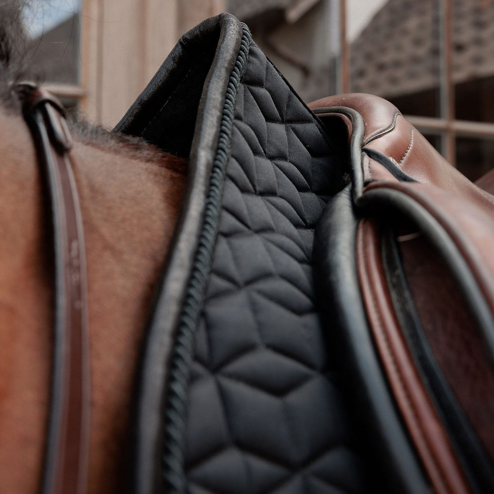 Kentucky Horsewear Sparkling Jumping Saddle Cloth - Black