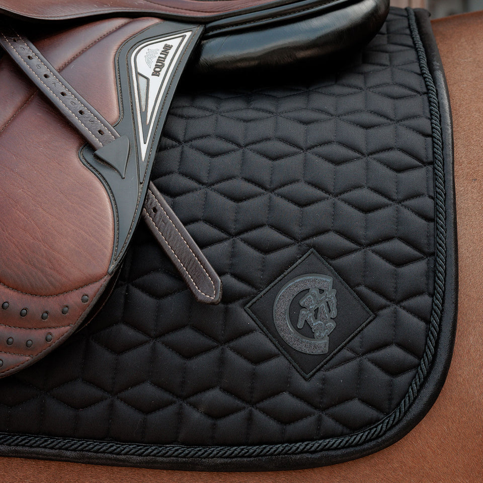 Kentucky Horsewear Sparkling Jumping Saddle Cloth - Black
