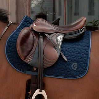 Kentucky Horsewear Sparkling Jumping Saddle Cloth - Navy