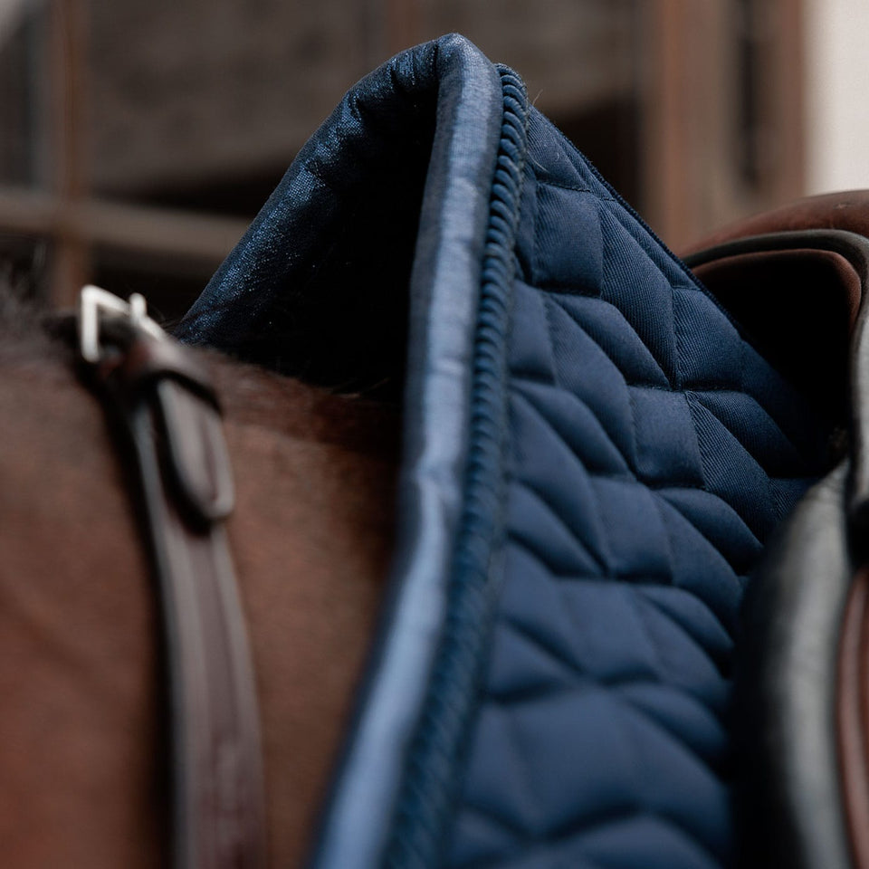 Kentucky Horsewear Sparkling Jumping Saddle Cloth - Navy