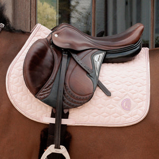 Kentucky Horsewear Sparkling Jumping Saddle Cloth - Old Rose