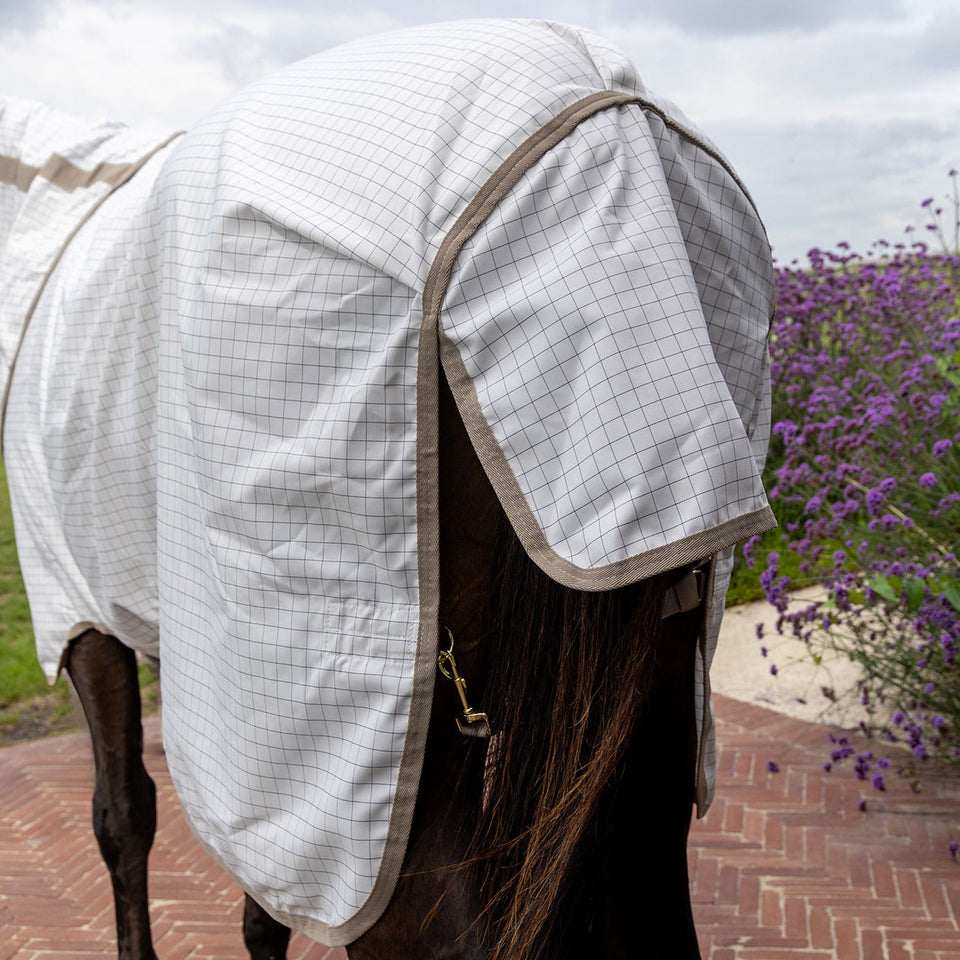 Kentucky Horsewear Comfort Sweet Itch Summer Sheet & Fly Rug - White/Beige