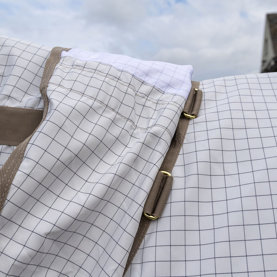 Kentucky Horsewear Comfort Sweet Itch Summer Sheet & Fly Rug - White/Beige