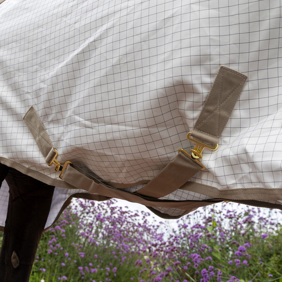 Kentucky Horsewear Comfort Sweet Itch Summer Sheet & Fly Rug - White/Beige