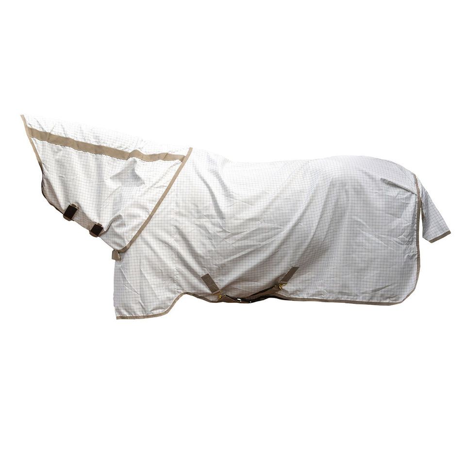 Kentucky Horsewear Comfort Sweet Itch Summer Sheet & Fly Rug - White/Beige