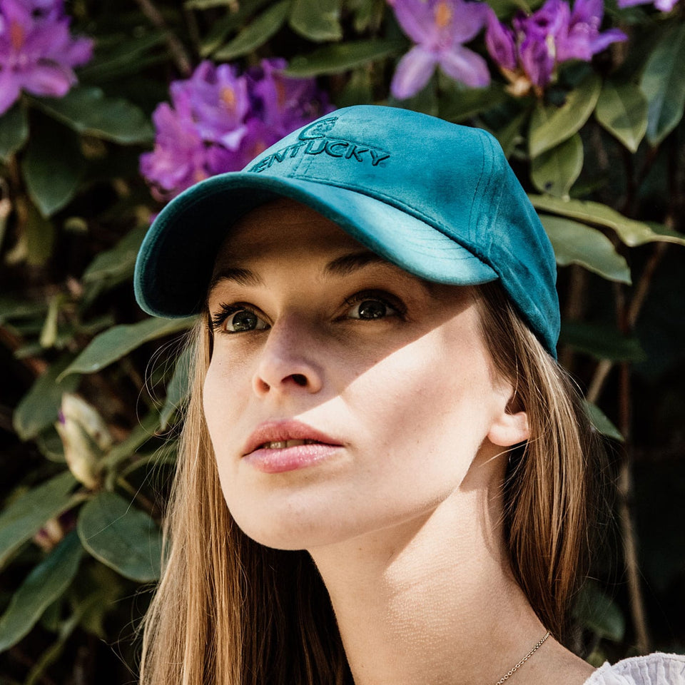 Kentucky Horsewear Velvet Baseball Cap - Emerald