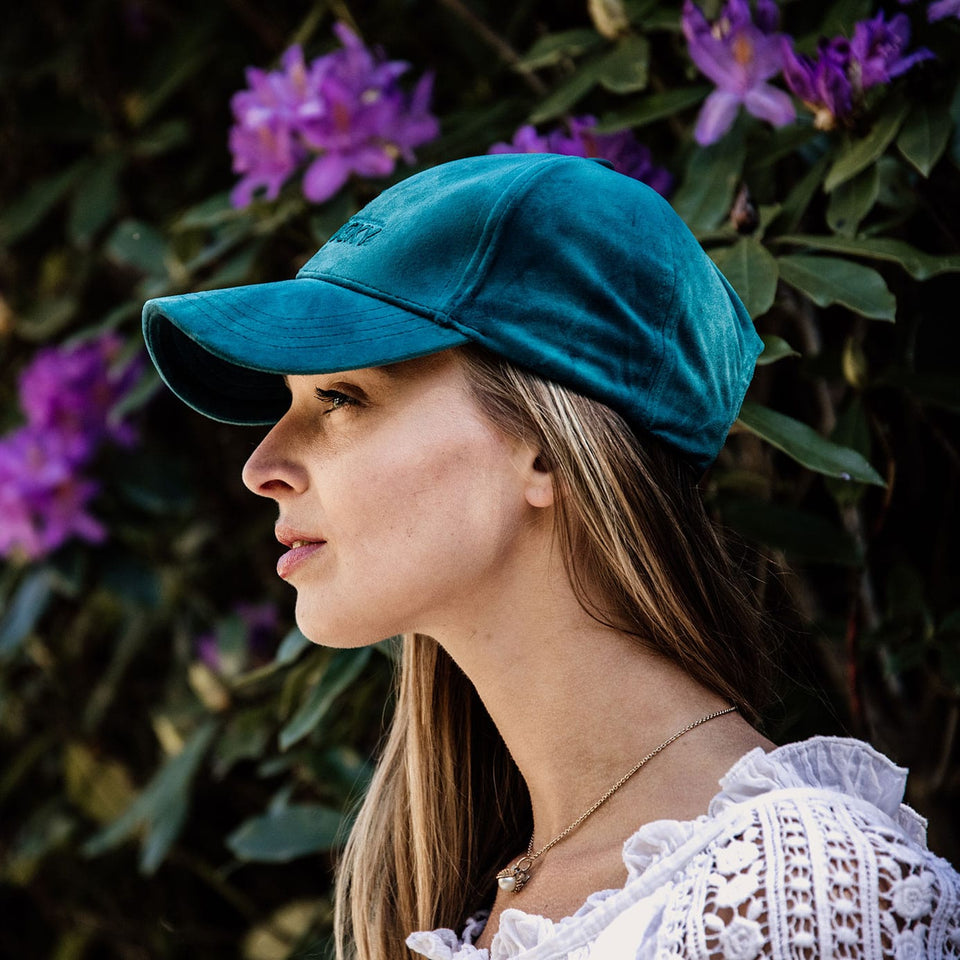 Kentucky Horsewear Velvet Baseball Cap - Emerald