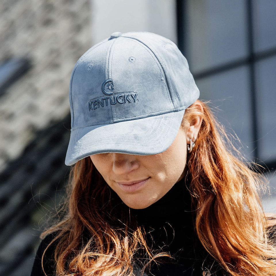 Kentucky Horsewear Velvet Baseball Cap - Light Blue