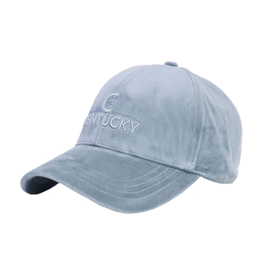 Kentucky Horsewear Velvet Baseball Cap - Light Blue