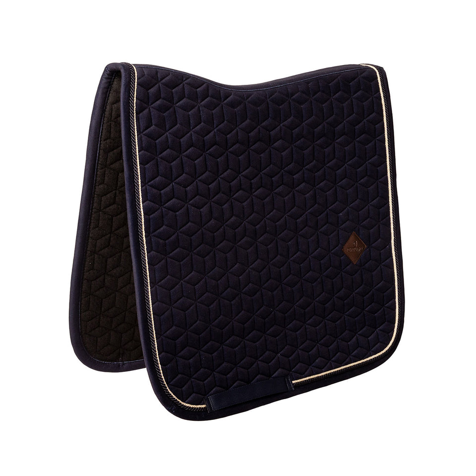 Kentucky Horsewear Velvet Dressage Saddle Cloth - Dark Navy
