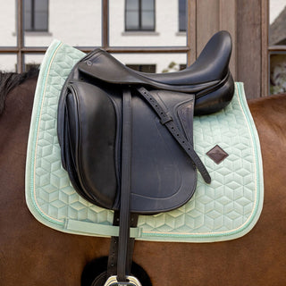 Kentucky Horsewear Velvet Dressage Saddle Cloth - Mint