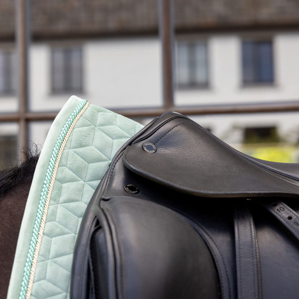 Kentucky Horsewear Velvet Dressage Saddle Cloth - Mint
