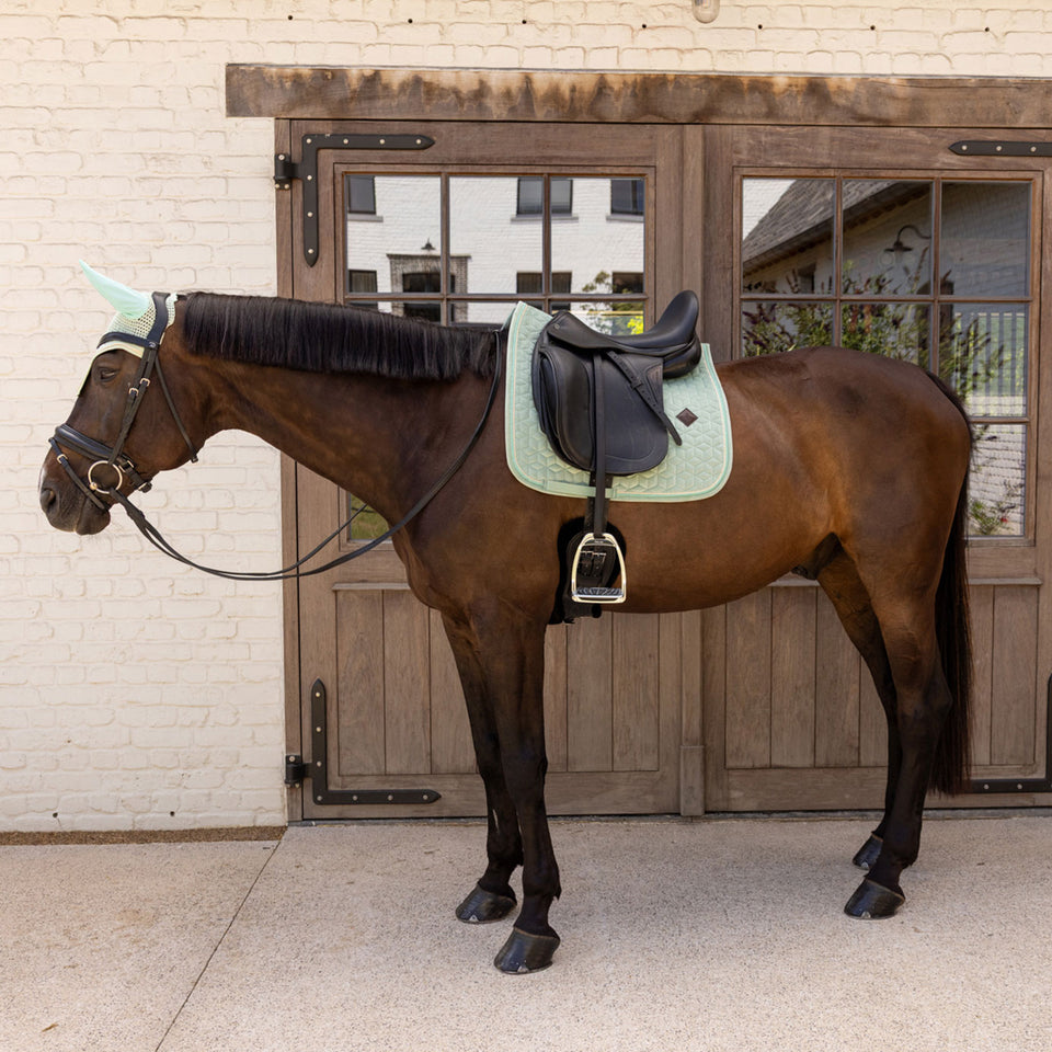 Kentucky Horsewear Velvet Dressage Saddle Cloth - Mint
