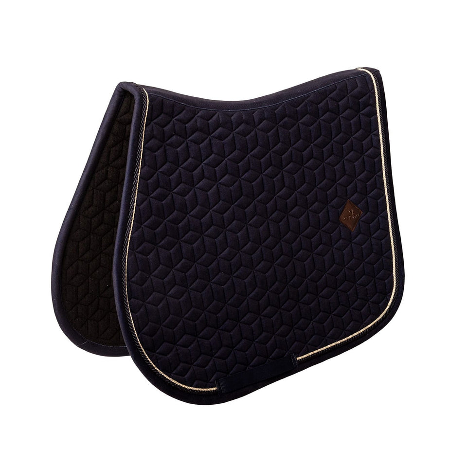Kentucky Horsewear Velvet Jumping Saddle Cloth - Dark Navy