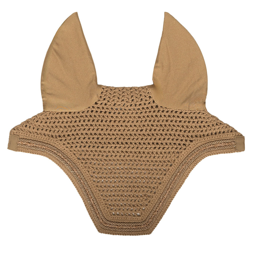 Kentucky Horsewear Wellington Velvet Mini Pearls Fly Veil - Beige