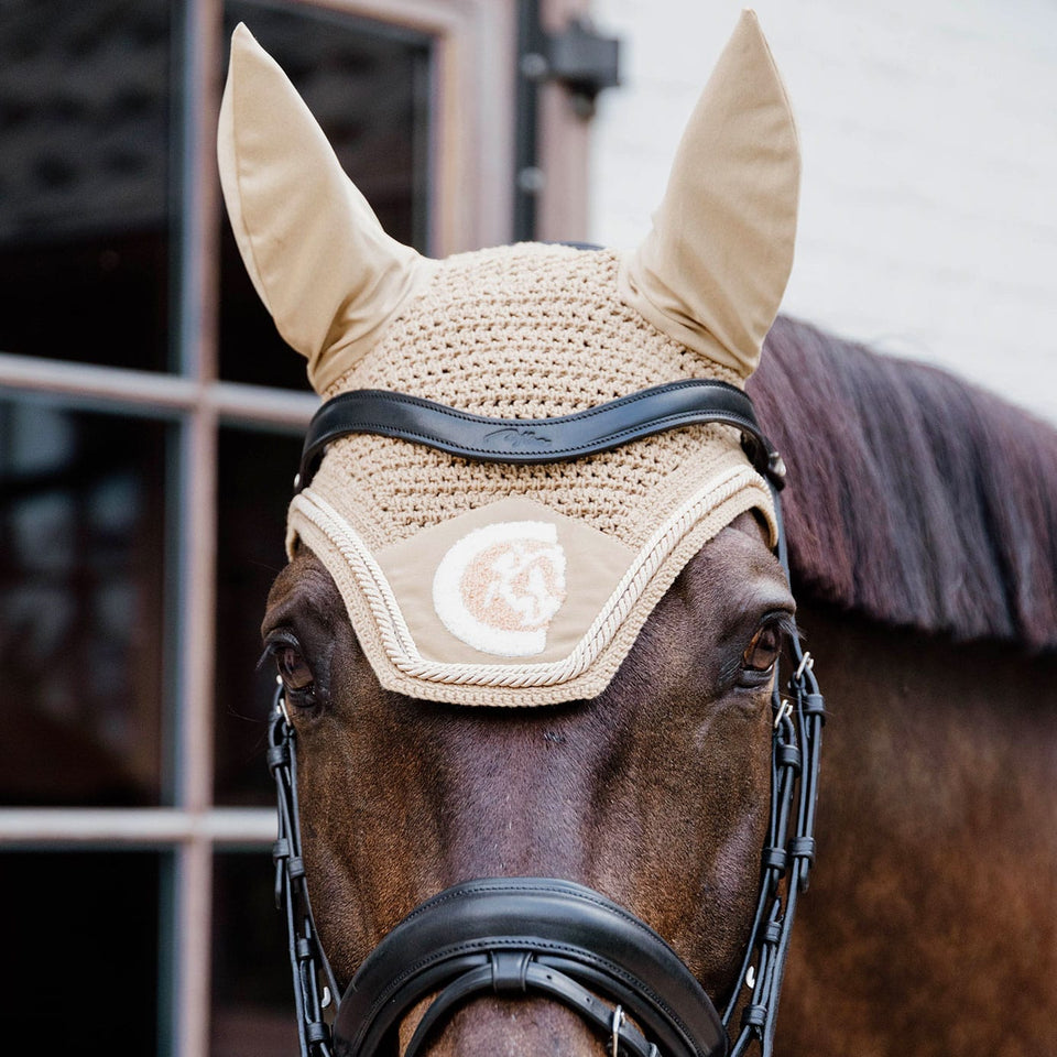 Kentucky Horsewear Wellington 3D Rope Fly Veil - Beige