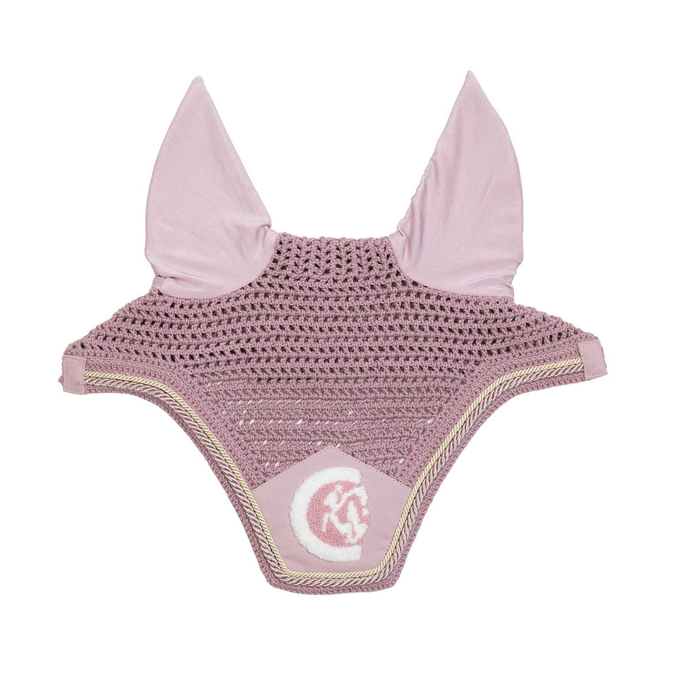 Kentucky Horsewear Wellington 3D Rope Fly Veil - Soft Rose