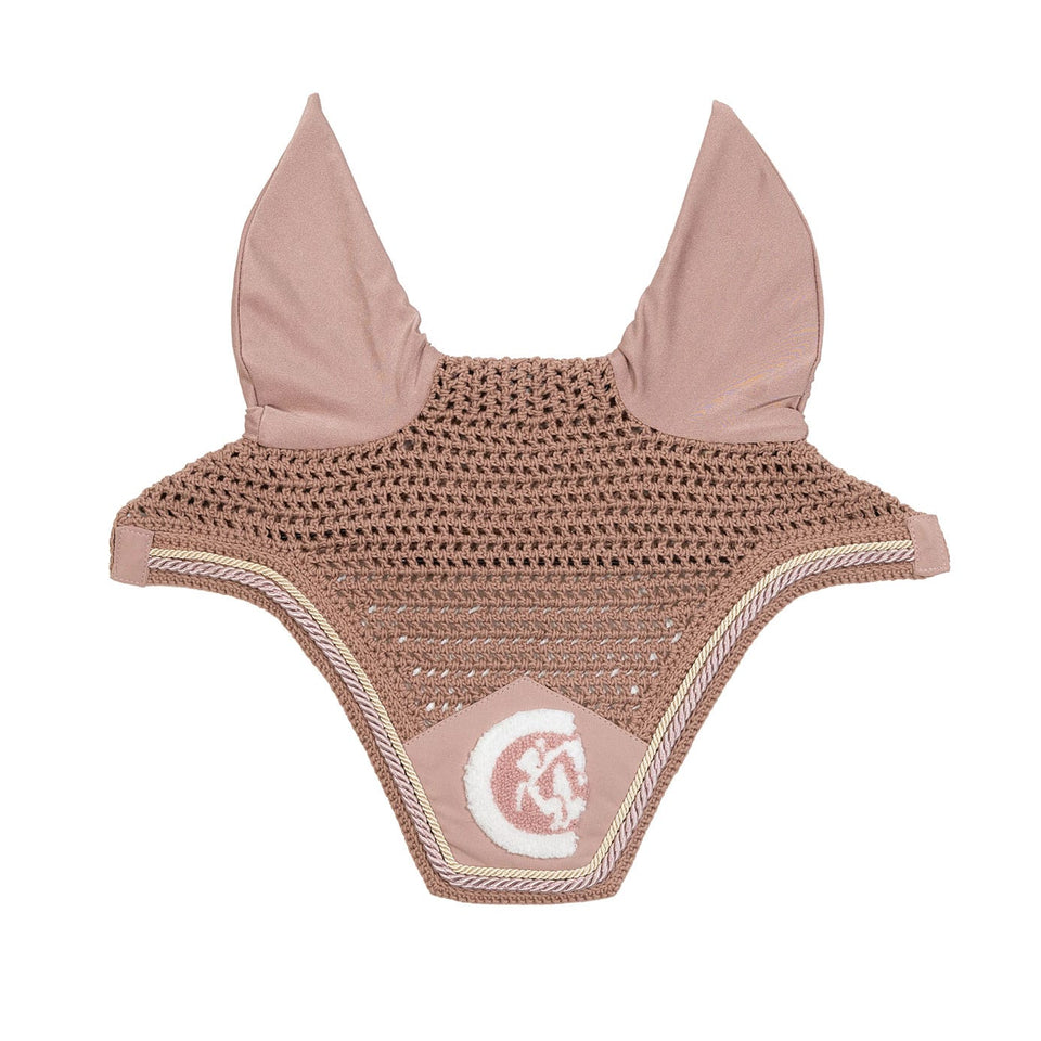 Kentucky Horsewear Wellington 3D Rope Fly Veil - Old Rose