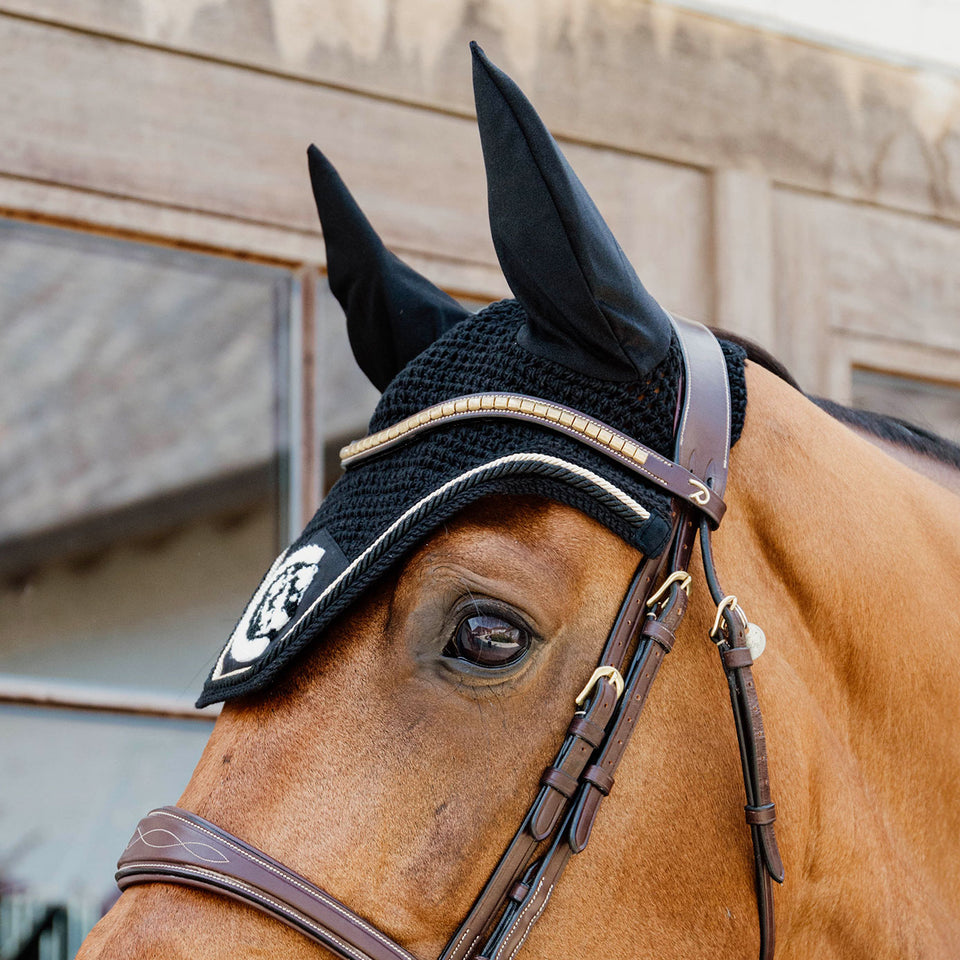Kentucky Horsewear Wellington 3D Rope Fly Veil - Black