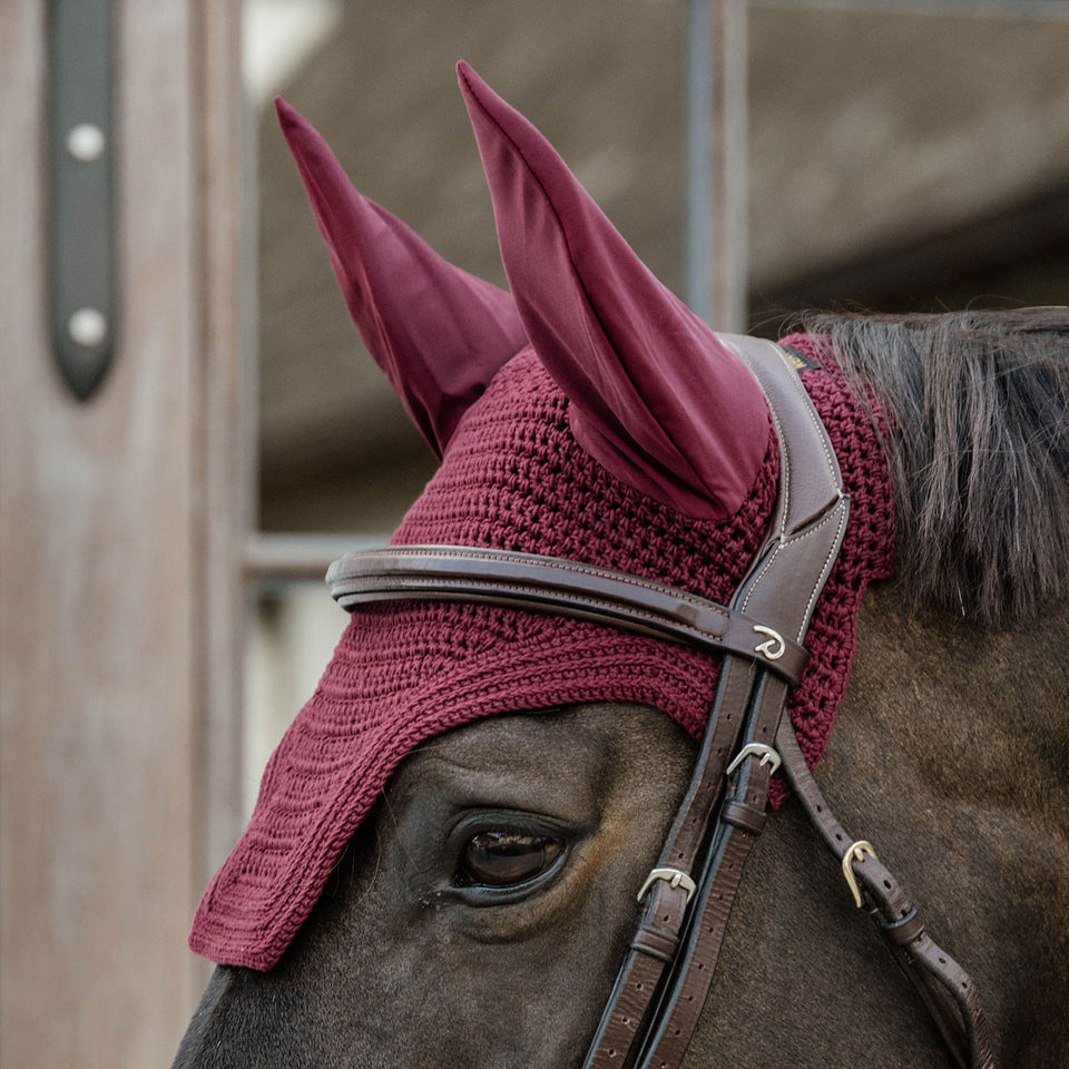 Kentucky Horsewear Wellington Fly Veil - Bordeaux