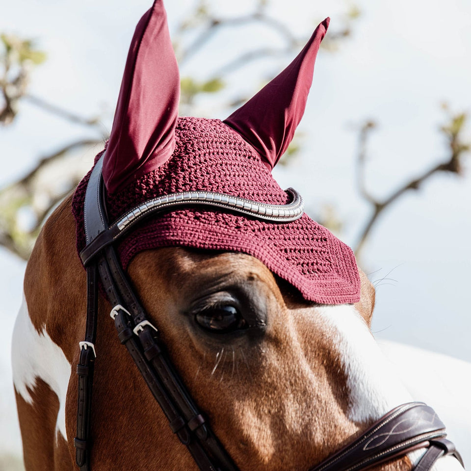 Kentucky Horsewear Wellington Fly Veil - Bordeaux