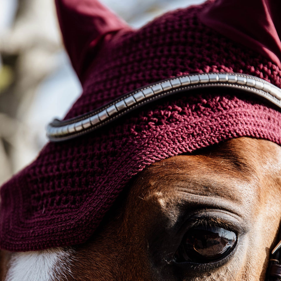 Kentucky Horsewear Wellington Fly Veil - Bordeaux