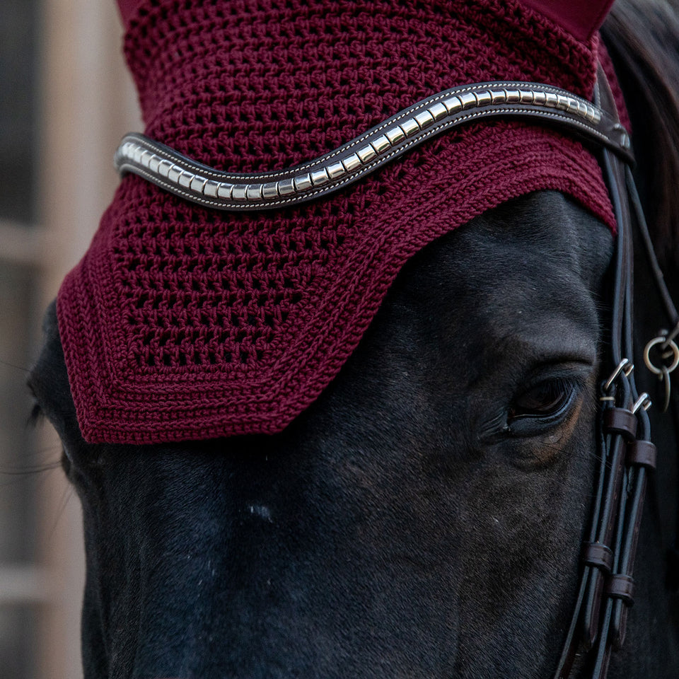Kentucky Horsewear Wellington Fly Veil - Bordeaux