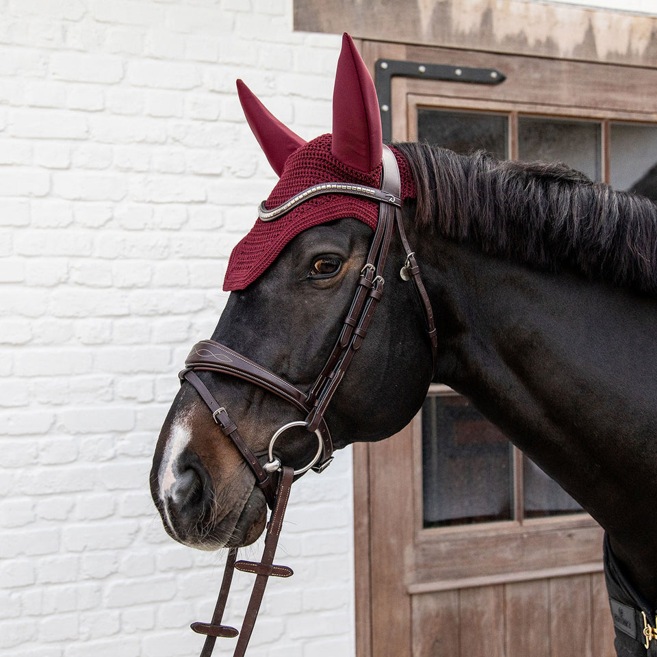 Kentucky Horsewear Wellington Fly Veil - Bordeaux