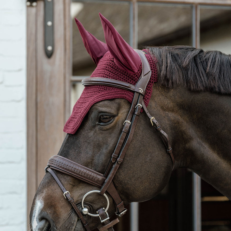 Kentucky Horsewear Wellington Fly Veil - Bordeaux
