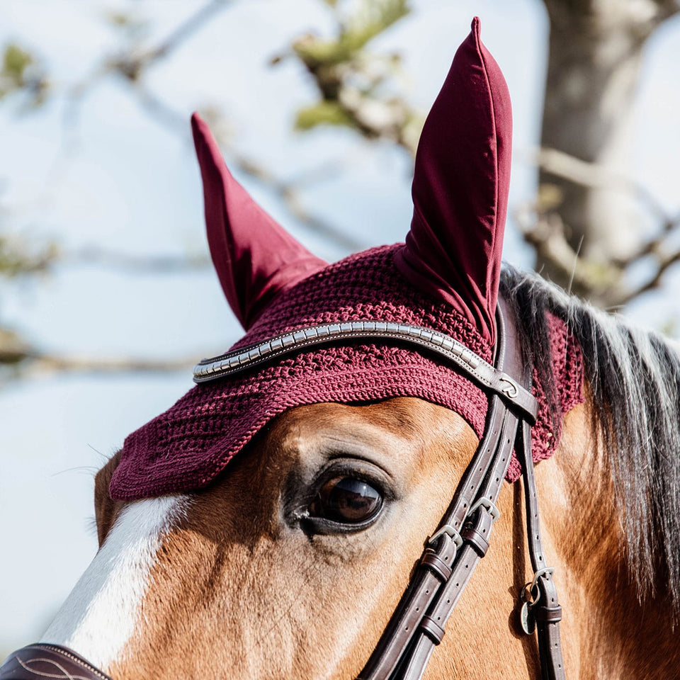 Kentucky Horsewear Wellington Fly Veil - Bordeaux