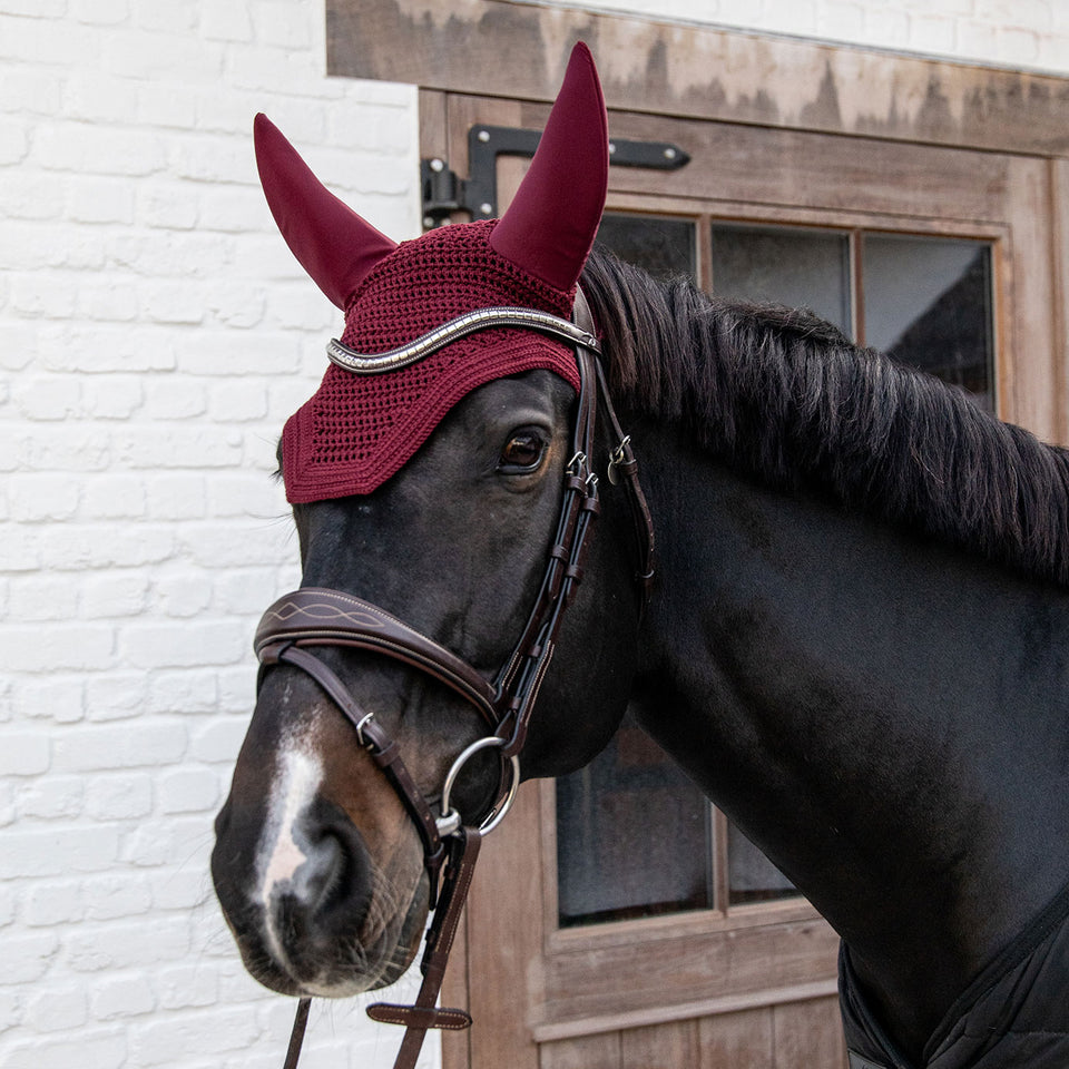 Kentucky Horsewear Wellington Fly Veil - Bordeaux