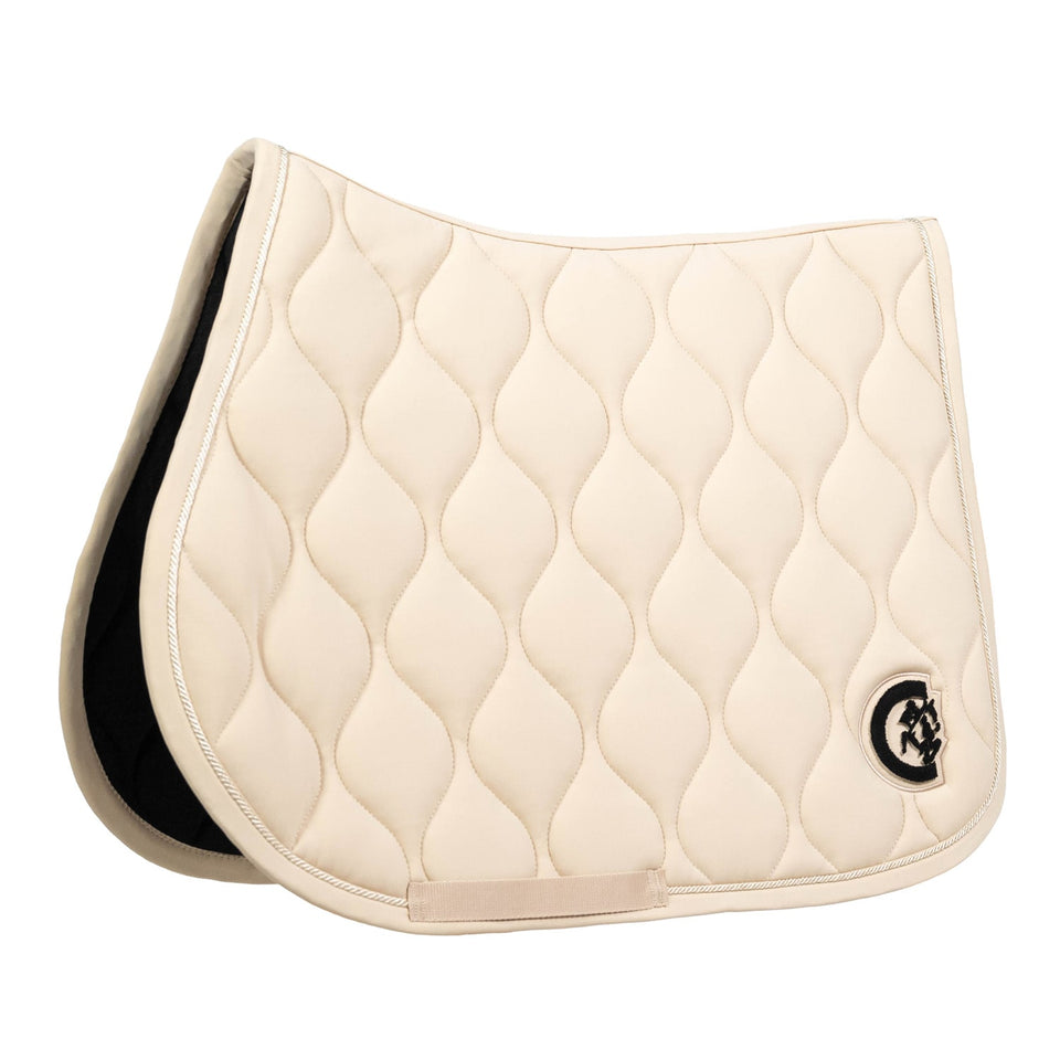 Kentucky Horsewear Wave 3D Logo Saddle Cloth - Beige