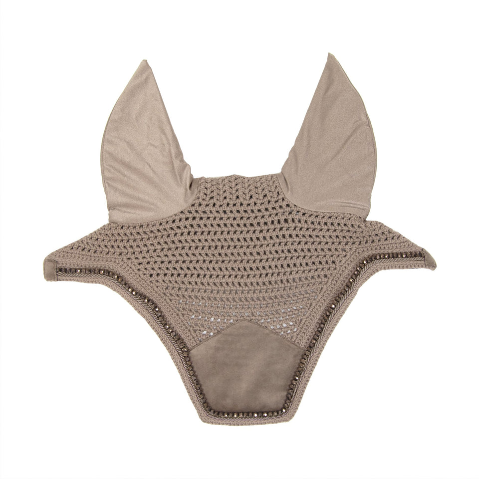 Kentucky Horsewear Wellington Velvet Pearls Fly Veil - Beige