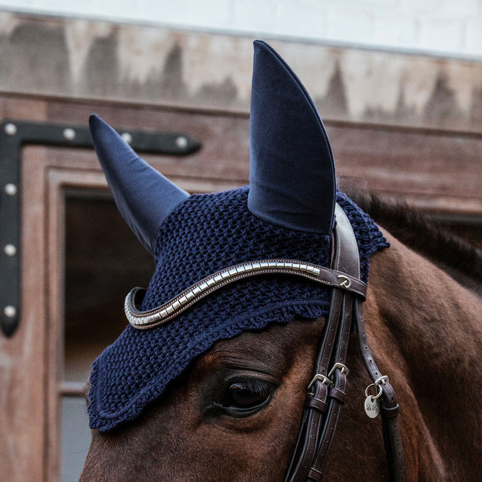 Kentucky Horsewear Fly Veil - Dark Navy
