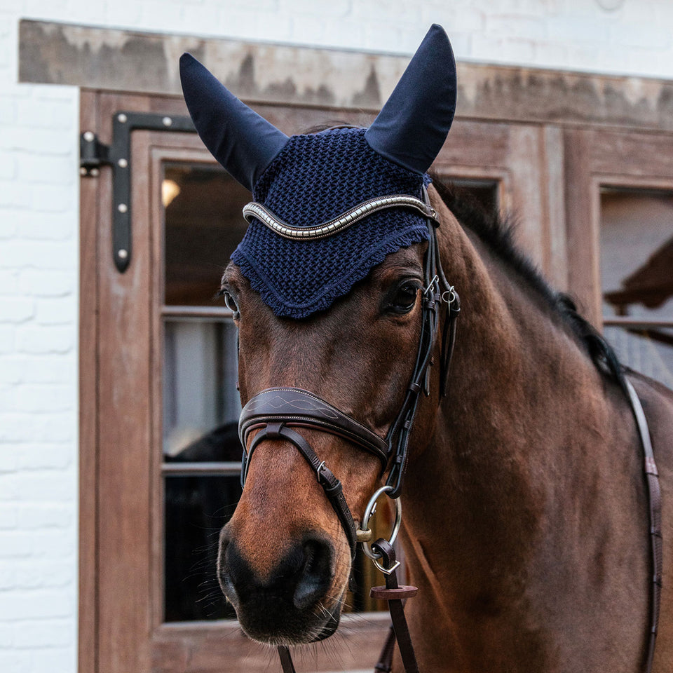 Kentucky Horsewear Fly Veil - Dark Navy