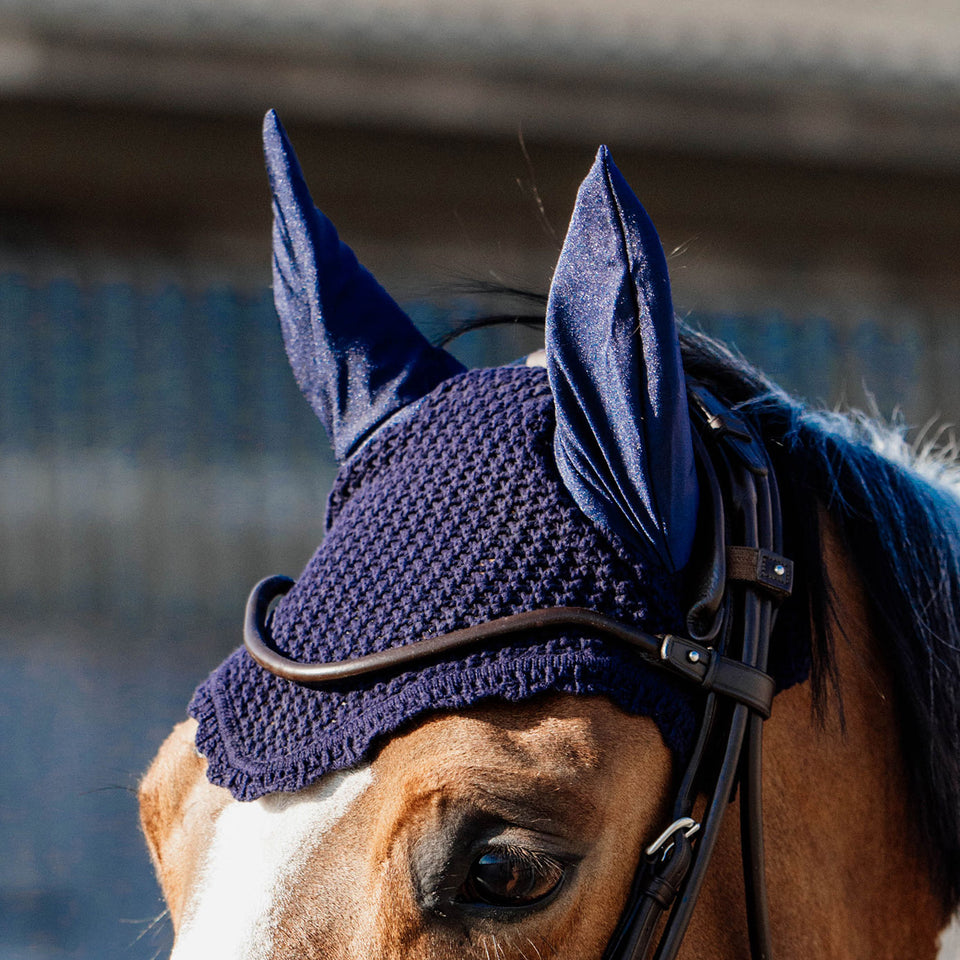 Kentucky Horsewear Fly Veil - Dark Navy