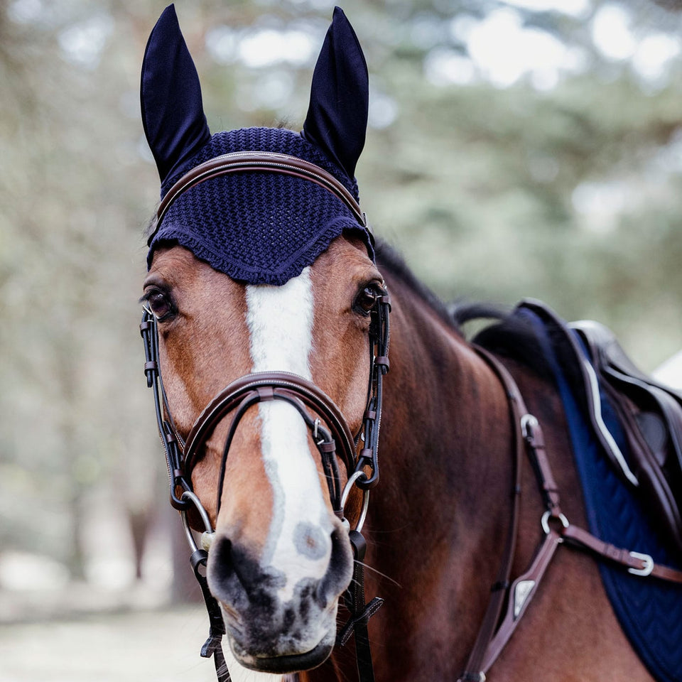 Kentucky Horsewear Fly Veil - Dark Navy