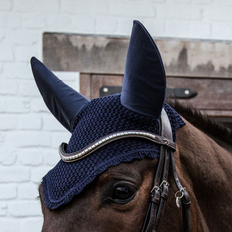Kentucky Horsewear Fly Veil - Dark Navy